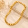 Stunning Brass Golden Gold Plated Chain For Men - 20 Inches Long